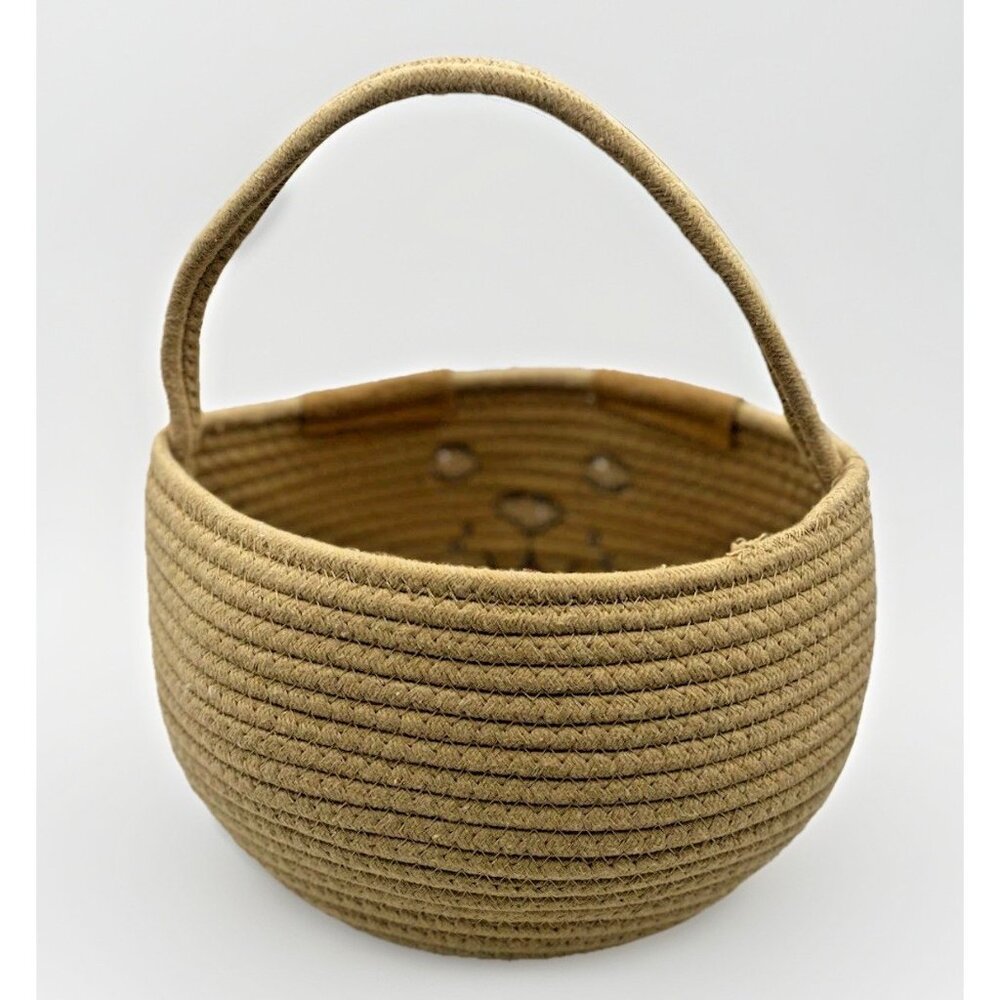 Wondertreats Dog Puppy Braided Cotton Basket With Handle Easter Spring Pet - Picture 3 of 16